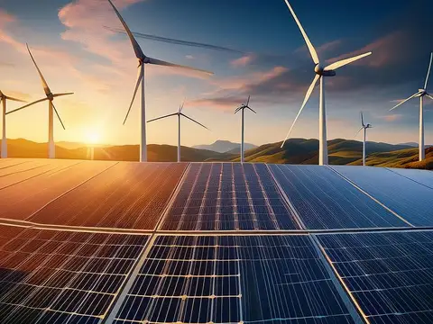 Produkte für erneuerbare Energien, Windräder und Solaranlagen