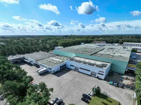 Luftbild vom Gebäude der Firma Moelle